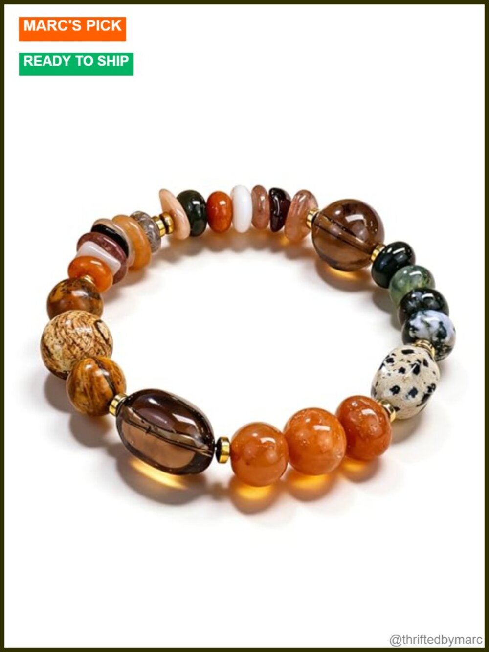 Gemtal Natural Healing Crystals Chakra Stone Bracelets for Women